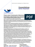 Pressemitteilung vom Berliner Wassertisch vom 16. April 2013