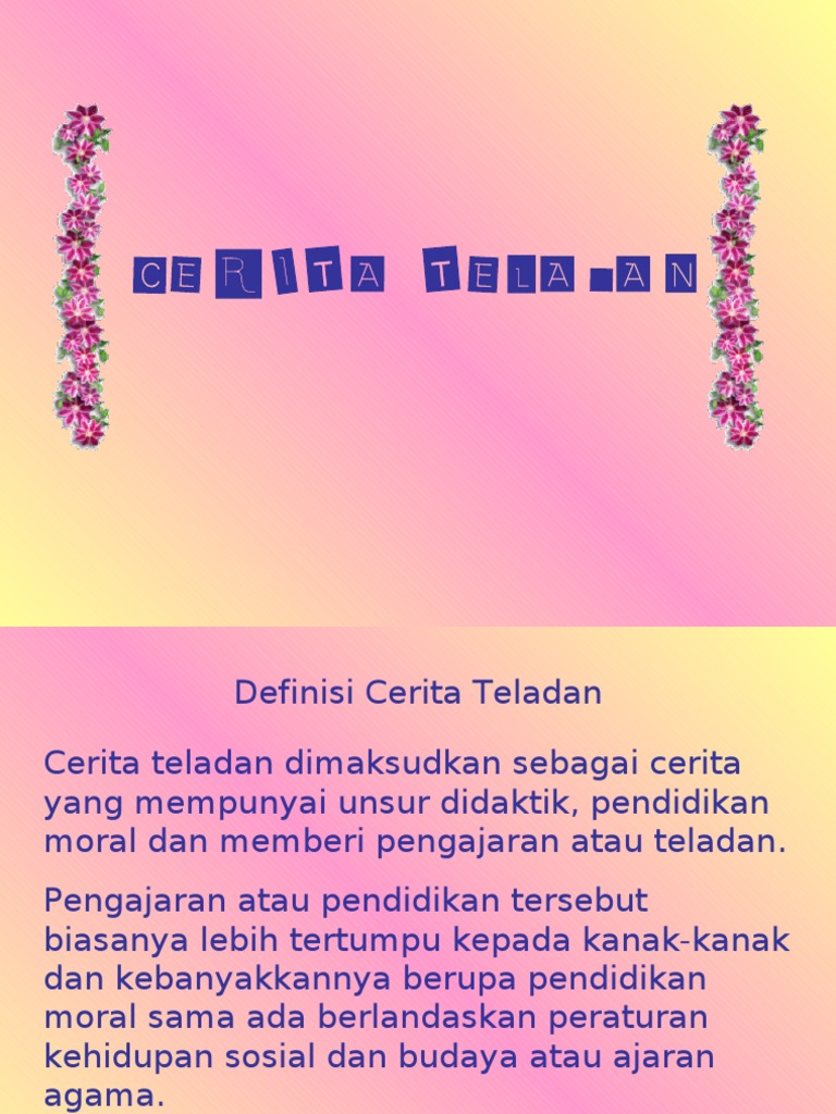 CERITA TELADAN