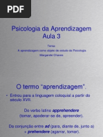 Aula 1 e 2 Psic Da Aprendizagem