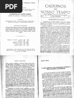 Cadernos Do Nosso Tempo Volume 1