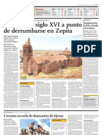 Iglesia Del Siglo XVI A Punto de Colapsar en Puno Peru