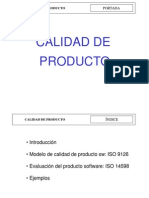 Calidad Producto Usuario