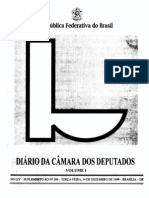 Diário da Câmara dos Deputados de 1999 discute reforma no Poder Judiciário