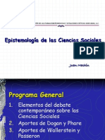 Epistemologia de Las Ciencias Sociales Especialidad