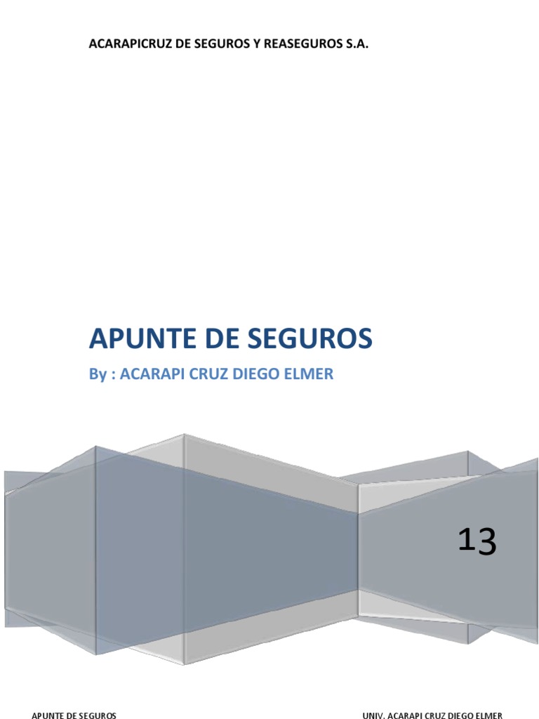 Contabilidad de Seguros en Bolivia | PDF | Seguro | Riesgo