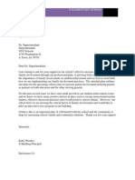 letter ro superintendant