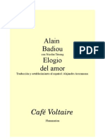 Badiou Elogio Del Amor