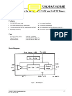 U813Bs/U813Bse: 1.1-Ghz Prescaler For Plls in TV, Catv and Sat TV Tuners