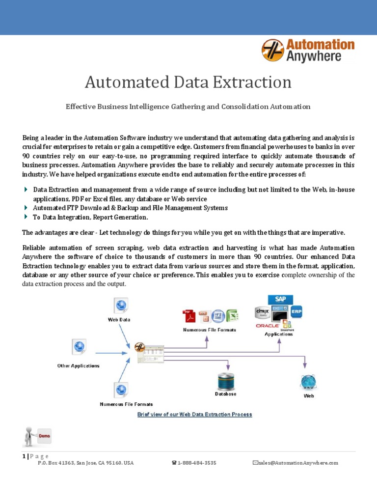 Automated Data Extraction | PDF | Automation | Microsoft Excel