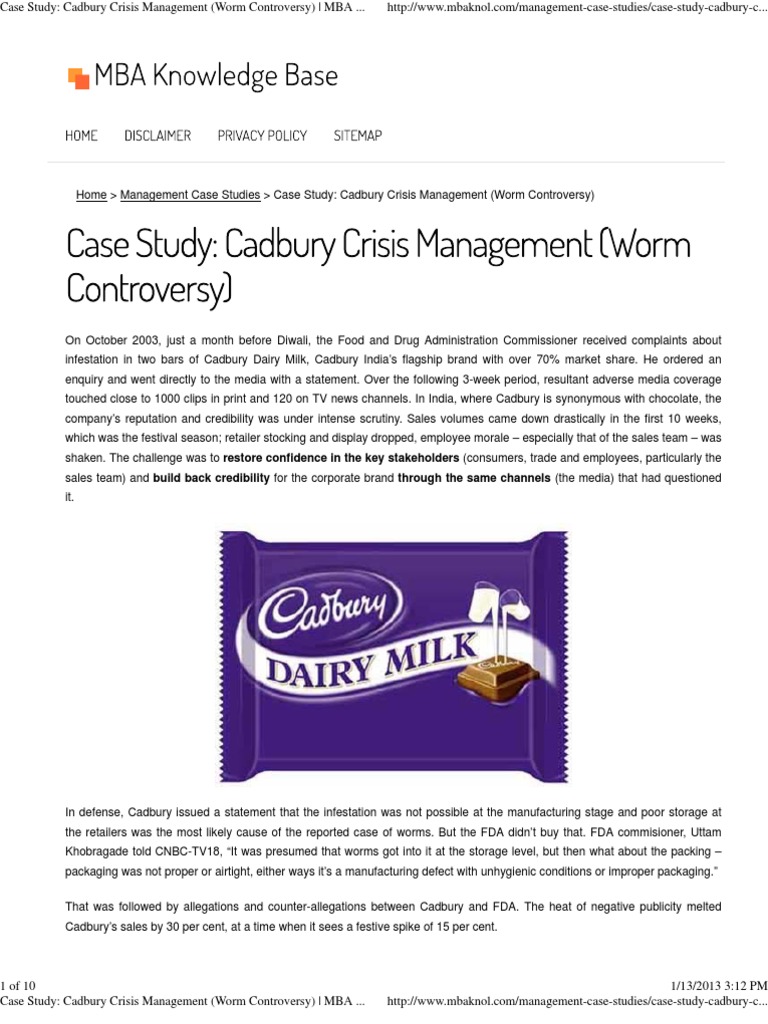 Cadbury's marketing campaign case study image