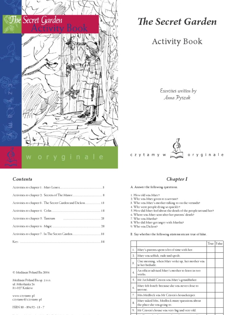 The Secret.garden Activity Book The Secret Garden Nature
