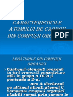 Caracteristicile Atomului de Carbon Din Compusii Organici