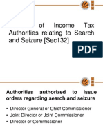 Powers of Income Tax Authorities Relating To Seafrch