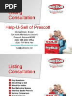Download Help-U-Sell of Prescott Listing Presentation by Michael Klein SN13831802 doc pdf