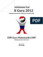 Pembahasan Soal OSN Guru Matematika SMP 2012 Tingkat Provinsi PDF
