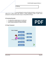 TOPIC 8 Paragraph Writing: 8.1 Synopsis