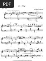 Download Partitura Misty Eroll Garner by Sanda Batan SN138333164 doc pdf