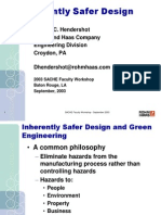 Dennis Hendershot SACHE Inherently Safer Design