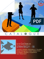 Case Studies in Strategy(Catalogue III)