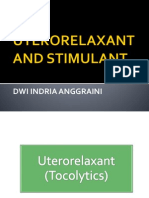 Uterorelaxant and Stimulant