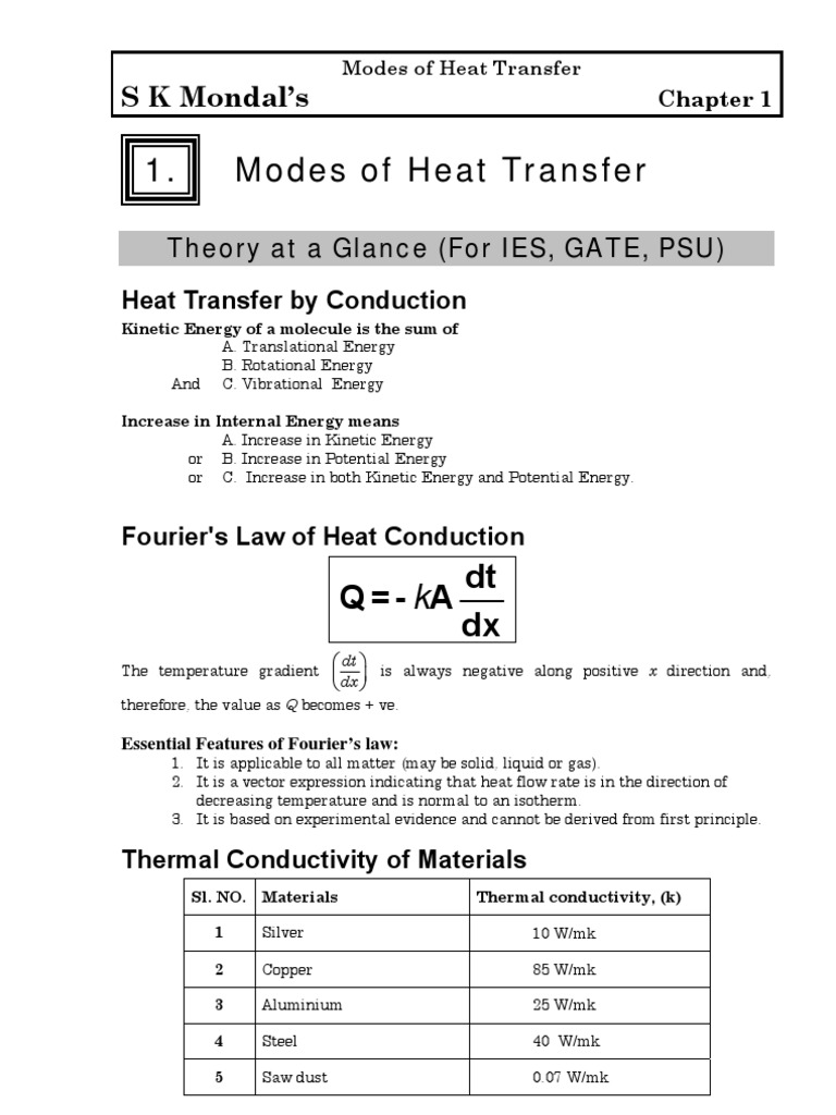 Heat Transfer Fundamentals and Applications | PDF | Thermal ...