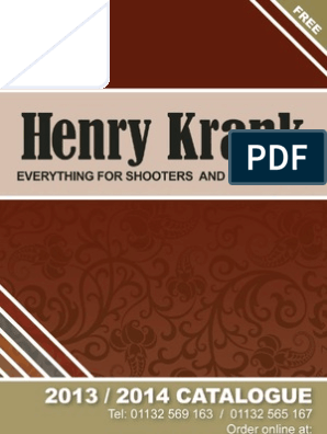 2013 2014 Henry Krank Cat, PDF, Shotgun