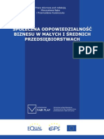 Bąka M., Kulawczuk P. (Red.) Społeczna Odpowiedzialność Biznesu W Małych I Średnich Przedsiębiorstwach