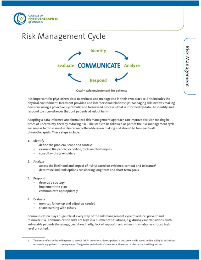 Risk+Management Cycle | PDF