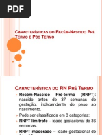 Características RN pre e pos termo (1)