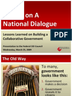 National Dialogue Presentation To The Federal CIO Council