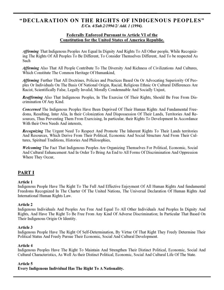 Rightsofindigenouspeople - Pub 1 | PDF | Indigenous Peoples | Human Rights