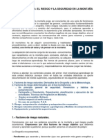 Unidad Didáctica El Riesgo y La Seguridad en La Montaña PDF
