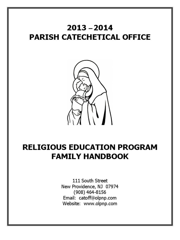 2013-2014 Handbook | PDF | Confirmation | Eucharist