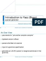 Introduction To Yacc (Bison)