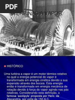 TURBINAS A VAPOR - apresentação