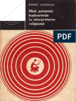 171 Gabriel Gheorghe - Mitul Potopului. Inadvertenţe În Interpretarea Religioasă (1982)