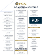 2012 Pga of America Schedule: Future Events