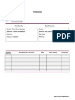 Modelo Factura Proforma