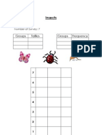 Insects: Groups Tallies Groups Frequency