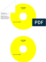 CD Etiketten Vorlage 116mm Dario