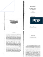 BARTHES, Roland - Triunfo e Ruptura Da Escrita Burguesa & O Artesanato Do Estilo in O Grau Zero Da Escrita