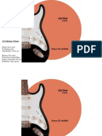 CD-Etiketten-Vorlage 116mm Motiv E Gitarre