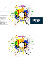 CD-Etiketten-Vorlage 116mm Motiv Poppig