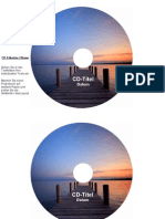 CD-Etiketten-Vorlage 116mm Motiv Steg