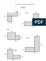 Area Rectangles Compound Shapes