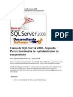 Curso de SQL Server 2008 - Segunda Parte Instalación del Administrador de componentes.docx
