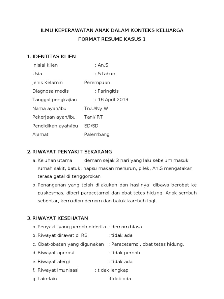 Resume Harian Poli Ade