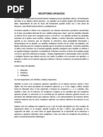 RECEPTORES OPIACEOS resumen