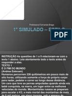 1° Simulado – estilo cefet