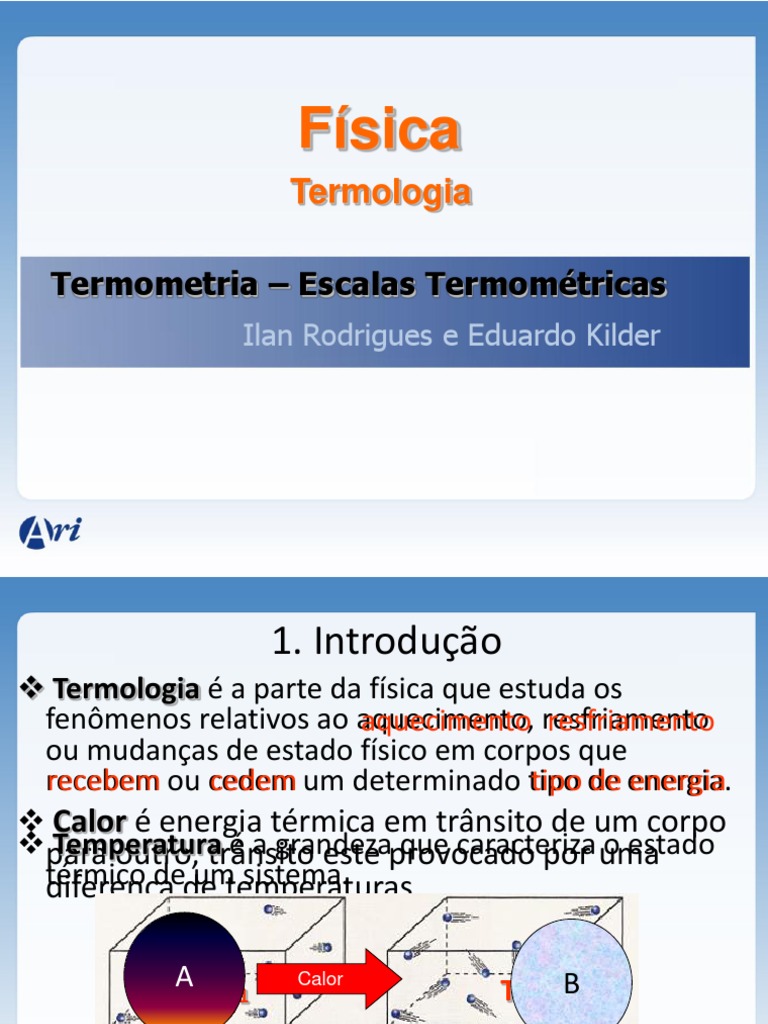 escalas_termometricas Propriedades Termodinâmicas